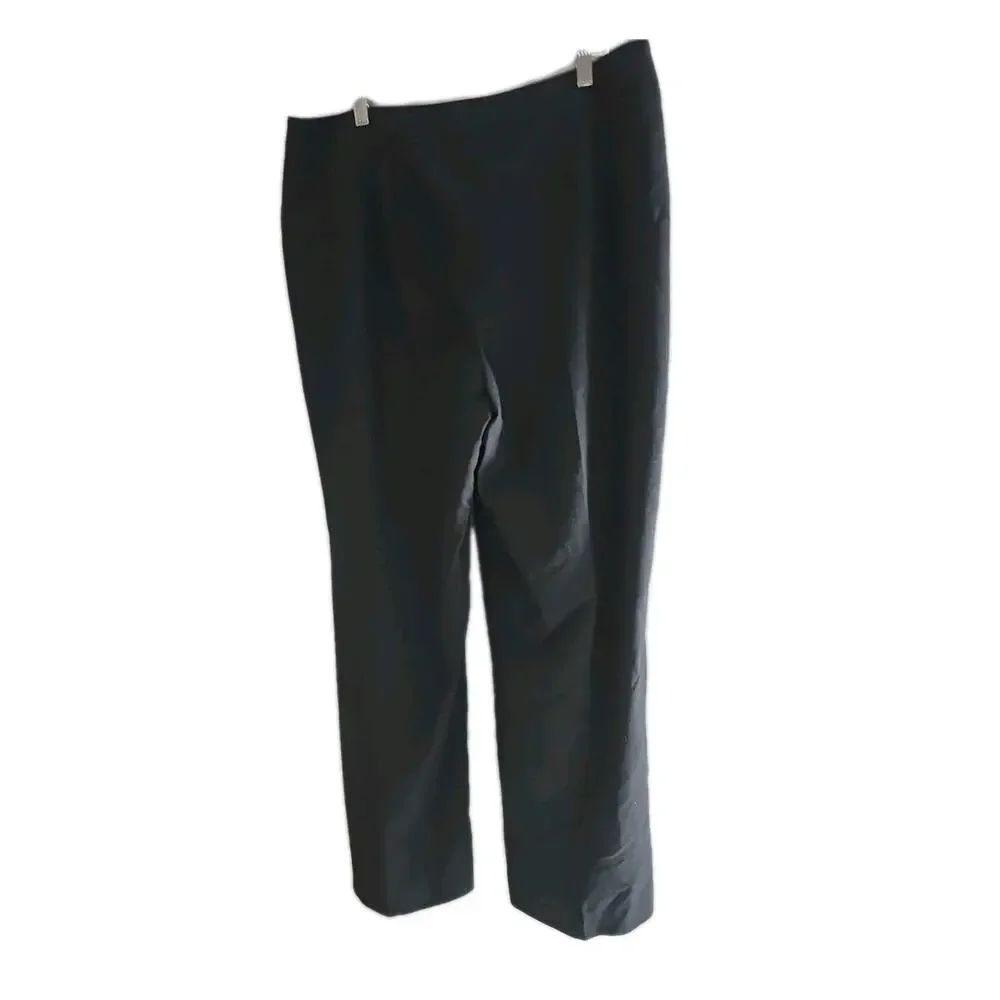 Pursuits‎ Ltd Black Straight Leg High Rise Career Casual Pants Womans Size 16